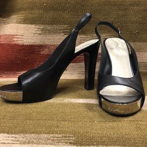 CHANEL sling back heel